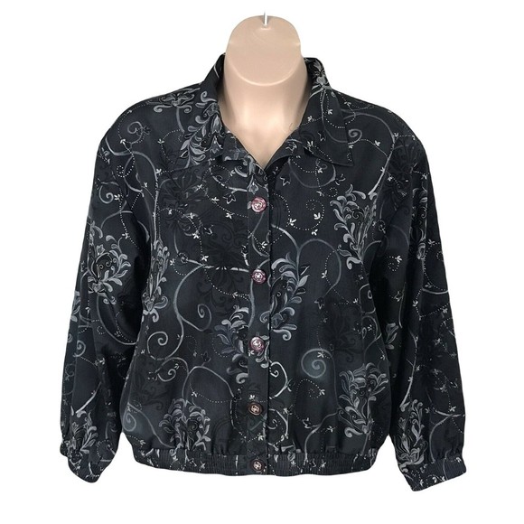 Willow Ridge Women's Button Down Collared Light Jacket ~ Sz XL ~ Long Sleeve - Picture 1 of 4